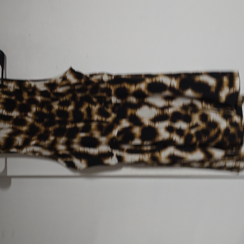 100%Silk Barneys New York Twelfth Street by Cynthia Vincent Cheetah Print Dress - Picture 7 of 8